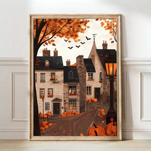 Edinburgh Illustration Edinburgh Druck Herbst Schottland Druck Gemütliche Herbst Illustration Edinburgh Herbst Druck Edinburgh Geschenk Reise Galerie