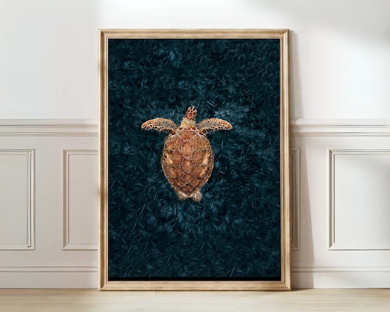 Sea Turtle Print Turtle Poster Sea Print Sea Wall Art Animal Print Animal Wall Art Nursery Print Sea Creatures Decor