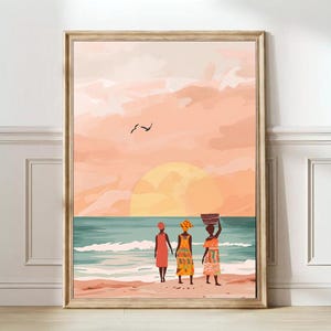 Ghana Print Ghana Illustration Ghana Travel Poster Accra Ghana Painting Ghana Gift African Wall Art African Nursery | DIGITAL DOWNLOAD