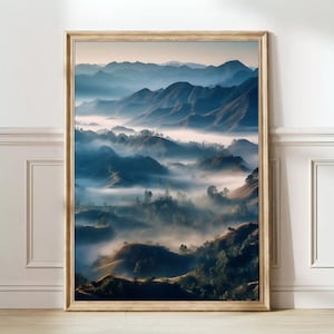 China Print Gebirge China Poster China Nationalpark Print Asien Wandkunst Hong Kong Map Poster Bestes Geburtstagsgeschenk | DRUCKBARE KUNST