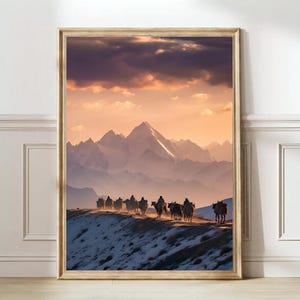 Afghanistan Wall Art Kochi Nomad Wall Art Traditional Afghan Wall Art Hindukush Mountains Housewarming Gift Home Decor | PRINTABLE WALL ART