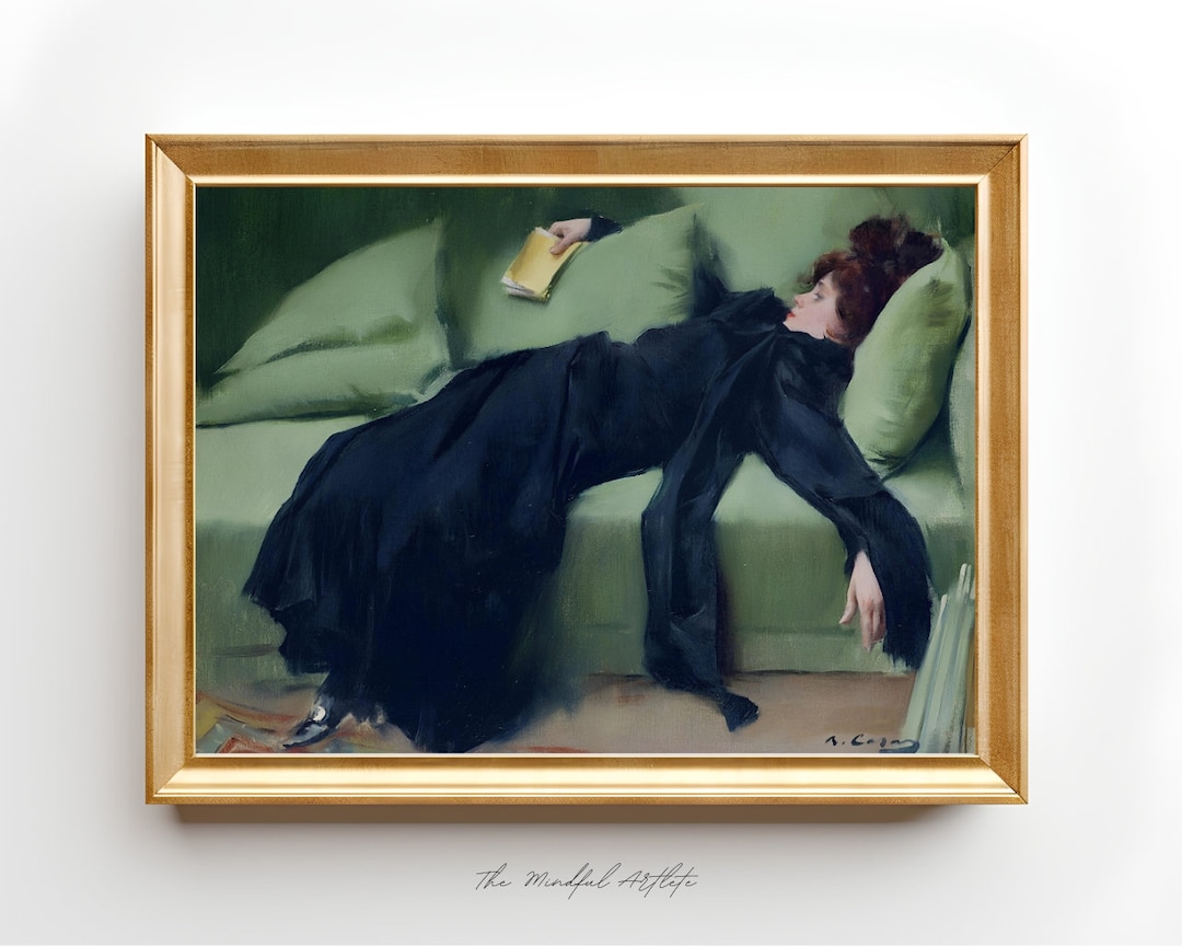 Decadent Young Woman Print After the Dance Print Vintage Woman Print ...