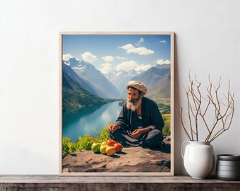 Afghanistan Wall Art Kabul Wall Art Afghan Dress Traditional Clothes Wall Art Housewarming Gift Home Decor | PRINTABLE WALL ART