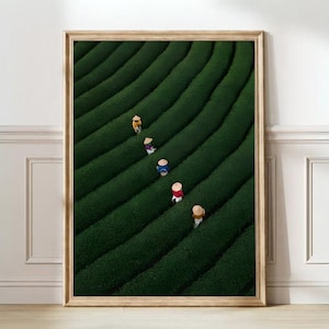 Vietnam Wand Kunst Grünes Feld Hanoi Wand Kunst Ho Chi Minh Poster Kunst Druck Reisfeld Moos Wand Kunst | DRUCKBARE KUNST