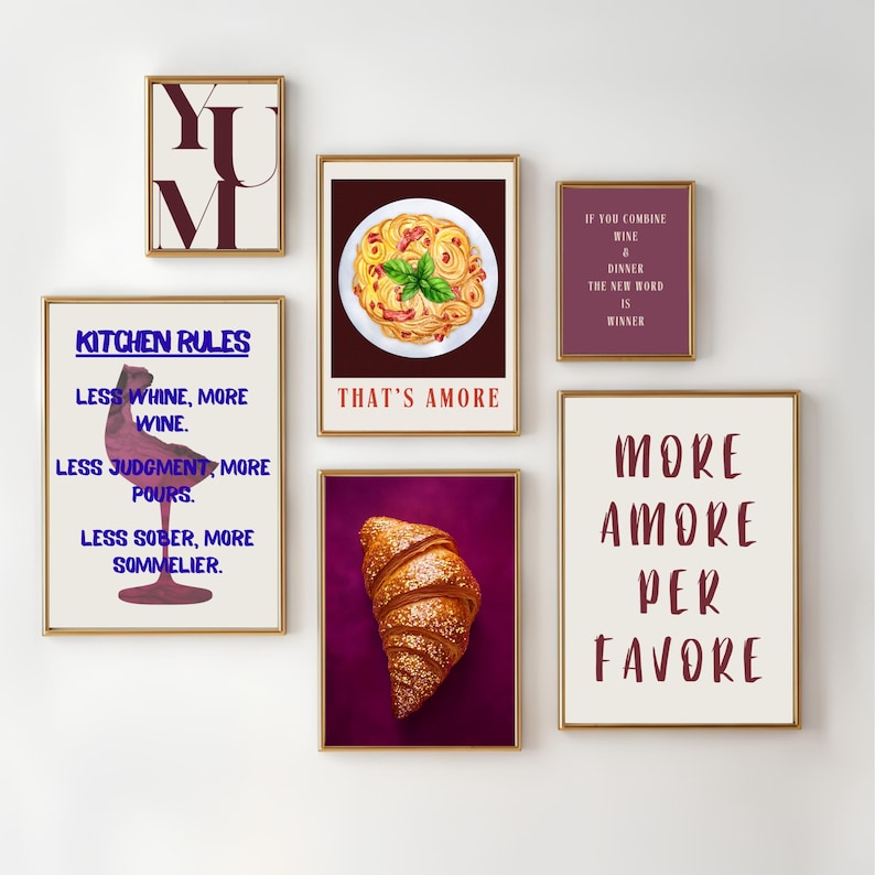 Kitchen Print Set of 300+ Prints Kitchen Wall Art Spring Kitchen Poster ...