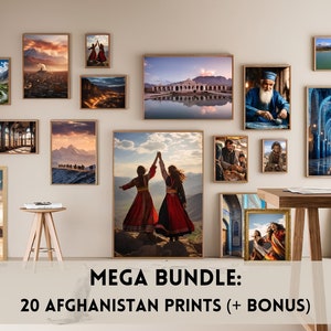 20 impresiones Afganistán impresiones paisaje gente mezquita impresión Kabul impresión Afganistán cartel Afganistán pared arte decoración afgana
