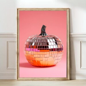 Pumpkin Print Colorful Kitchen Print Eclectic Kitchen Maximalist Fall Print Fall Decor Autumn Wall Art Colorful Food Print