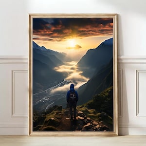 Vietnam Print Vietnam Poster Sapa Print Fansipan Print Berge Druck Reise Galerie Reise Geschenk Vietnam Geschenk Natur Print | DIGITAL