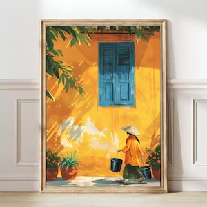 Hanoi Print Hanoi Illustration Vietnam Print Hanoi Poster Vietnam Reiseplakat Hanoi Geschenk Vietnam Geschenkreise Galerie Kinderzimmer Dekor