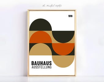 Colorful Bauhaus Print Green Bauhaus Poster Mid Century Modern Geometric Print Retro Print Abstract Eclectic Print Trendy Pop Culture | 29