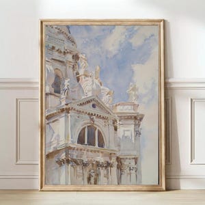 Vintage Venice Print Venice Painting Italy Print Aquarell Venice Drawing Venice Travel Poster Venice Gift Italy | DIGITAL DOWNLOAD