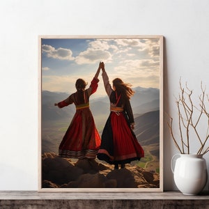 Afghanistan Wand Kunst Kabul Wand Kunst Afghan Kleid Mädchen Afghan Kleidung Dekor Afghanistan Poster Karte Home Dekor | DRUCKBARE KUNST