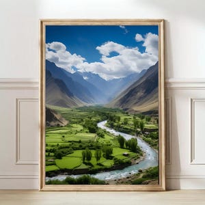 Afghanistan Print Afghanistan Poster Afghanistan Landschap Print Kabul Print Panjshir Print Panjshir Valley Poster Midden-Oosten Print