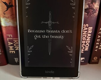 Powerless Book Inspired Kindle Lock Screen | Sword & Quote (Digital Download)