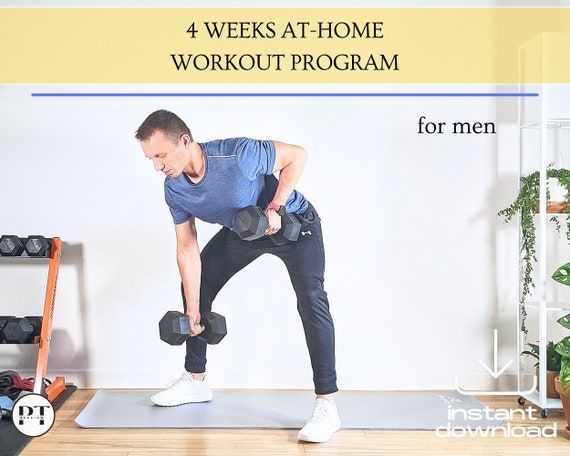 Complete 4 Weeks Home Program Easy to Follow Step by step Home Fitness Plan Home Workouts Home Training No Gym Fitness Plan Homegym Etsy