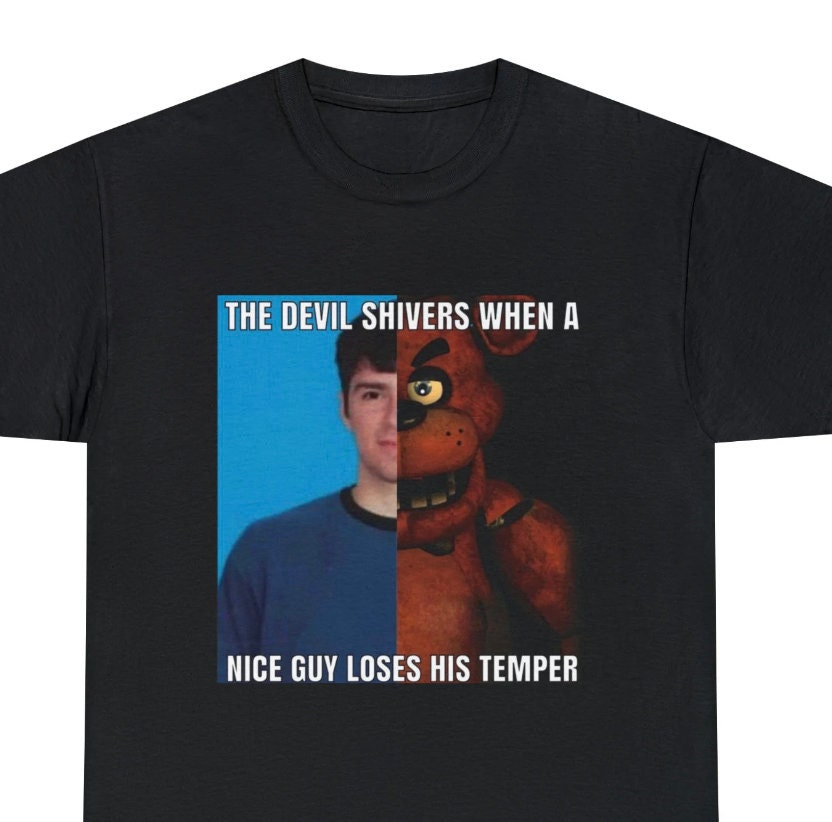 The Devil Shivers Weezer Freddy Fazbear Meme Shirt, Shitpost Y2K Humor ...