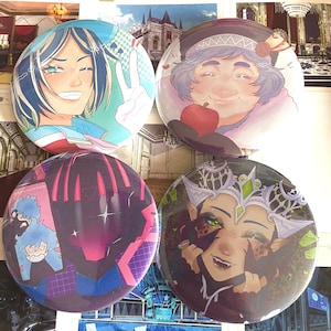 Twisted Wonderland mama buttons