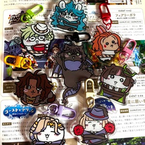 Twisted Wonderland third years x Chiikawa keychains