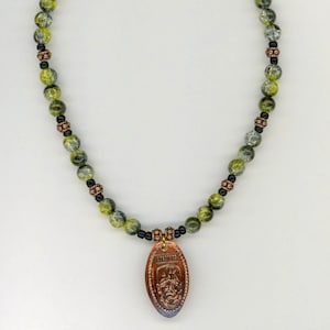 Frankenstein - Pressed Penny Necklace