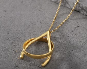 Wishbone Ring Holder Necklace | 925 Sterling Silver Ring Keeper