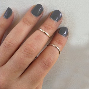 1 Silver Above the Knuckle Ring-Sterling Silver Midi Ring, Stacking ring, Silver Ring in any size