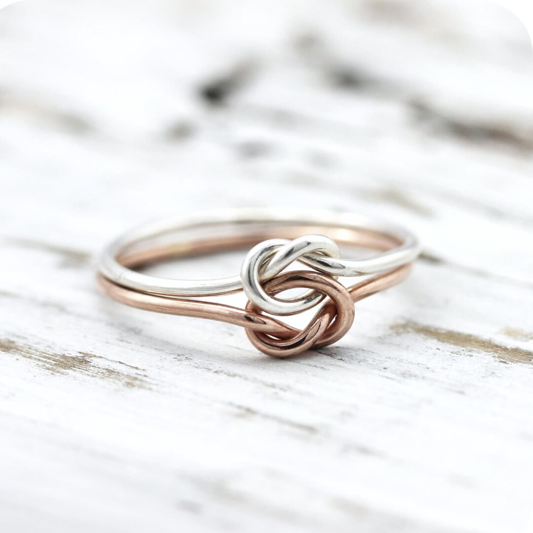 Handmade Sterling Silver Double Knot Ring – Promise, Friendship - Etsy