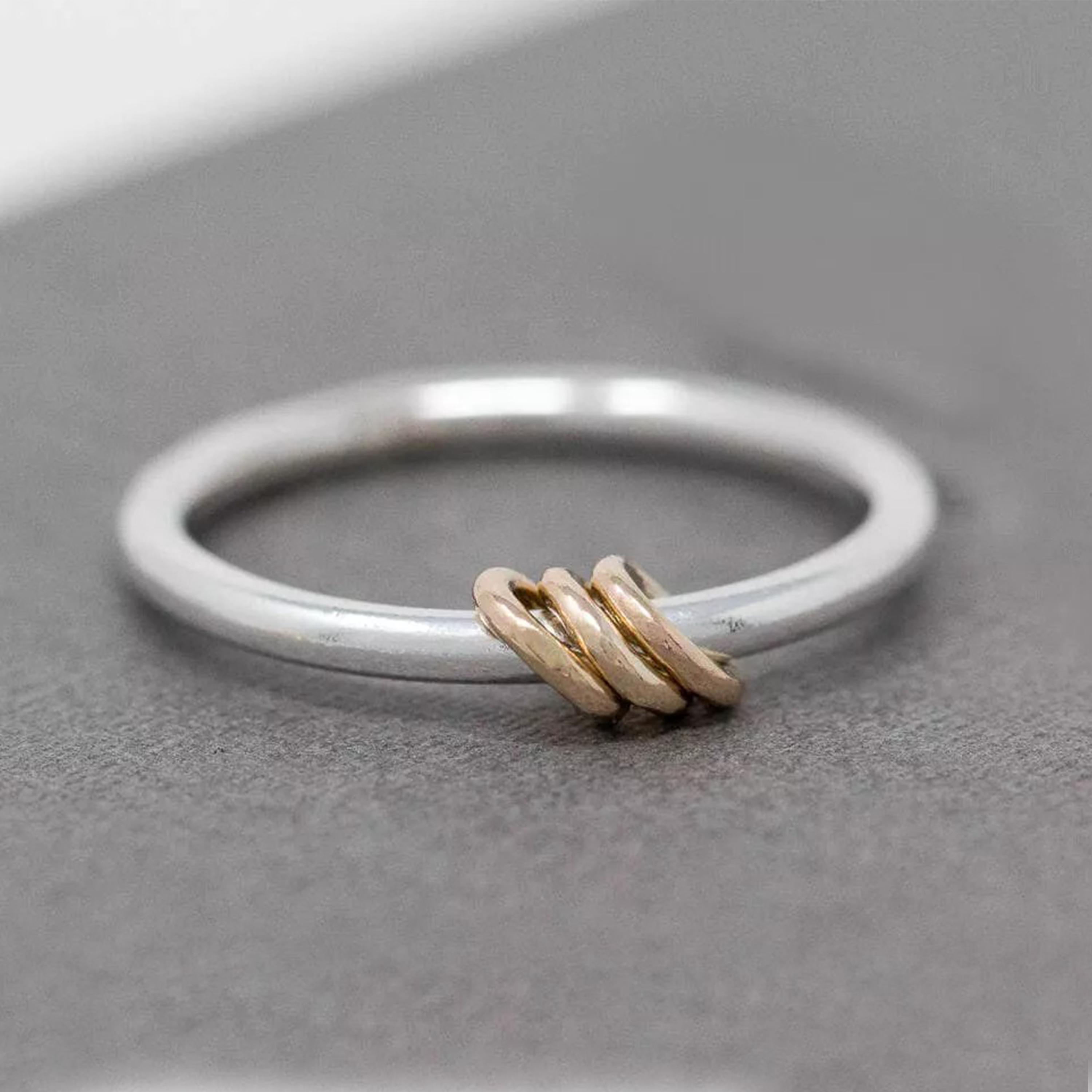 Silver Spinner Rings | Minimalist Spinner Ring | Anxiety Ring | Fidget Rings| Meditation Rings | Worry Ring | Gift For Mother / Promise Ring