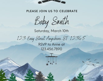 Adventure Awaits Baby Shower Invitation & Set