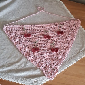Cherry Bandana - Crochet Pattern