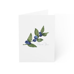 Blueberry bedankkaart fruit bosbessen 10-pack of 30-pack met enveloppen Maine Wedding-notitiekaart Speciale gelegenheden Gratis verzending