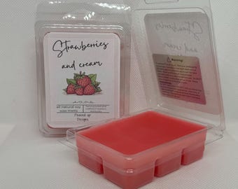Strawberries and cream wax melts