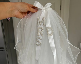 Personalised hen do veil | embellished bride veil | Hen Party | Hen do veil