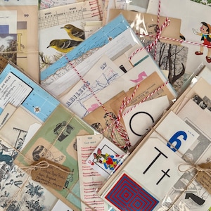 Vintage Paper Ephemera Pack: 30+ Piece Assortment for Junk Journals
