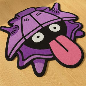 Purple Tufted Rug Inspired by a Cartoon Character - Great gift for friends, children and siblings