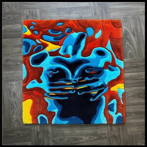 Body art rug | Lovely style rugs | Termal body art | Custom Rugs | tufted rug |
