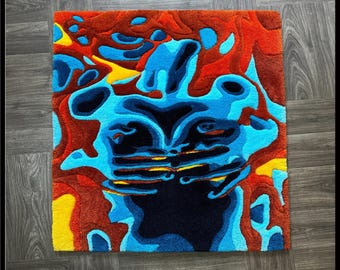 Body art rug | Lovely style rugs | Termal body art | Custom Rugs | tufted rug |