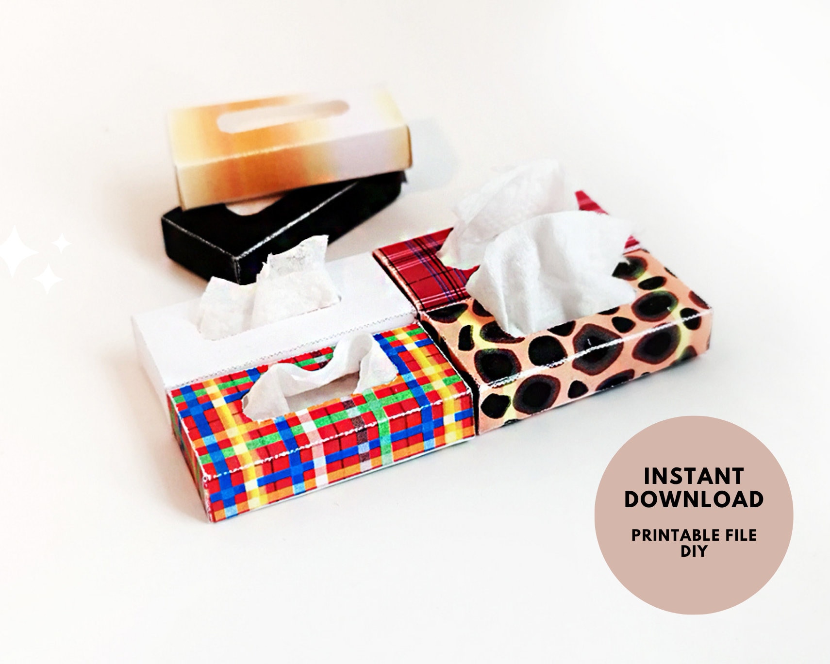 Easy Origami Tissue Box, DIY MINI PAPER TISSUE BOX
