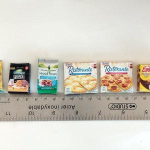 12 Items, 1:6 Frozen Foods Printable Dollhouse Frozen Foods for Barbies ...
