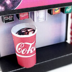 1:6 DIY Printable Soda Machine Pop Machine Fastfood Drink Miniature ...
