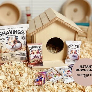 Miniature Hamster Bedding Shavings - 1:12 Scale Dollhouse Pet Supply