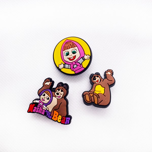 Masha and the Bear Croc Charms!