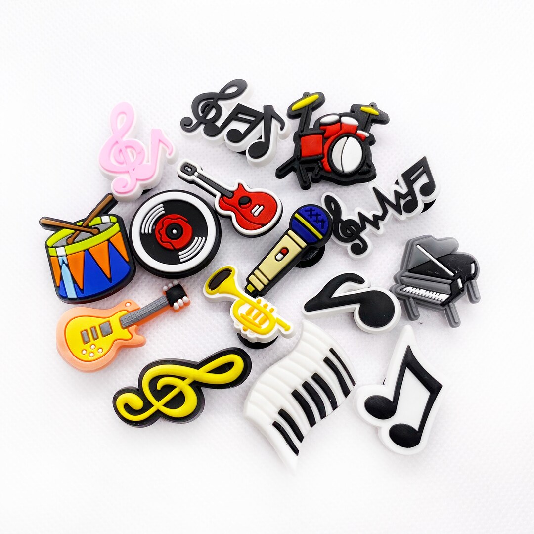 Music Instruments Croc Charms, Jibbitz, Clogs Set Elevate Your Style