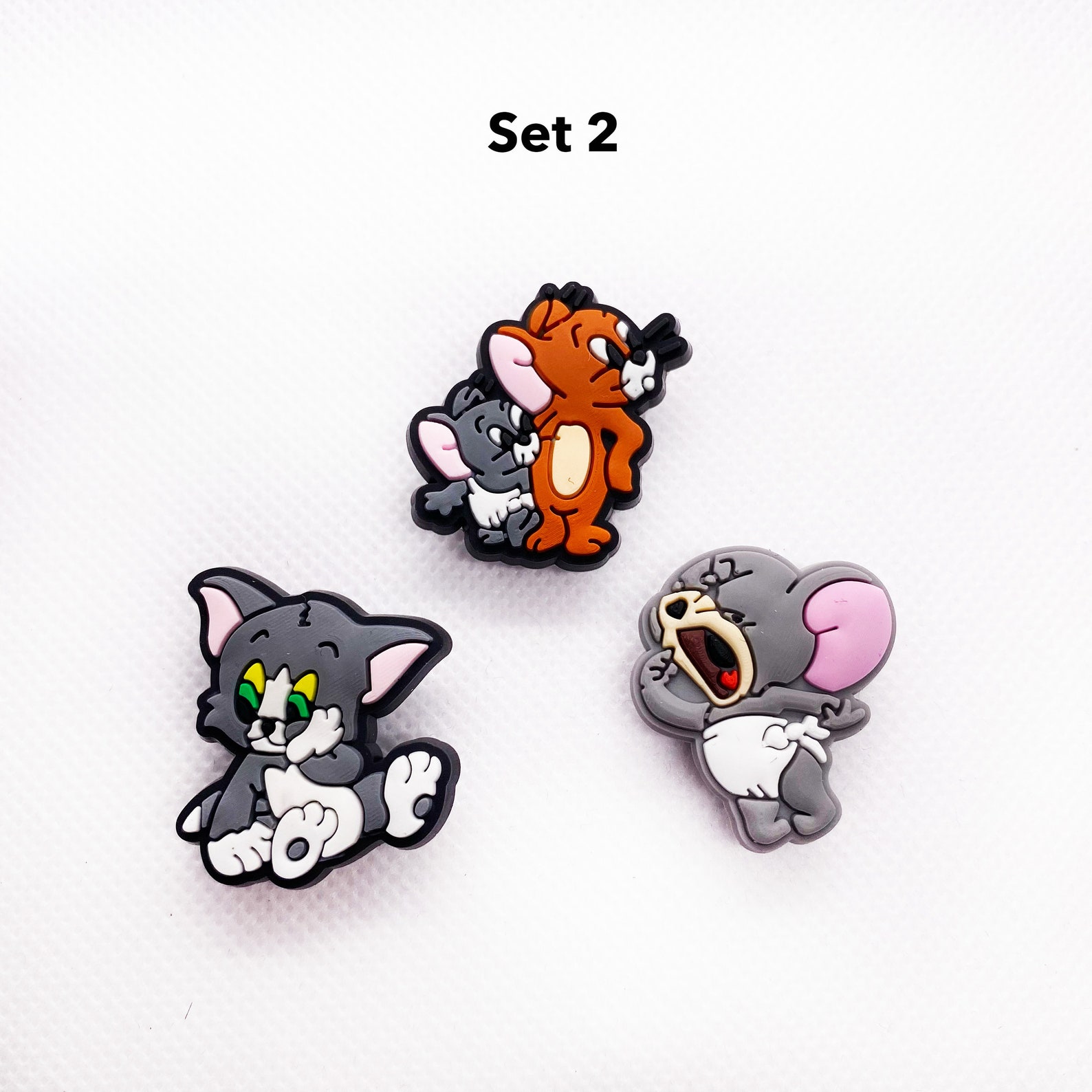 Tom and Jerry Croc Charms Set Cartoon Jibbitz for Clogs Etsy