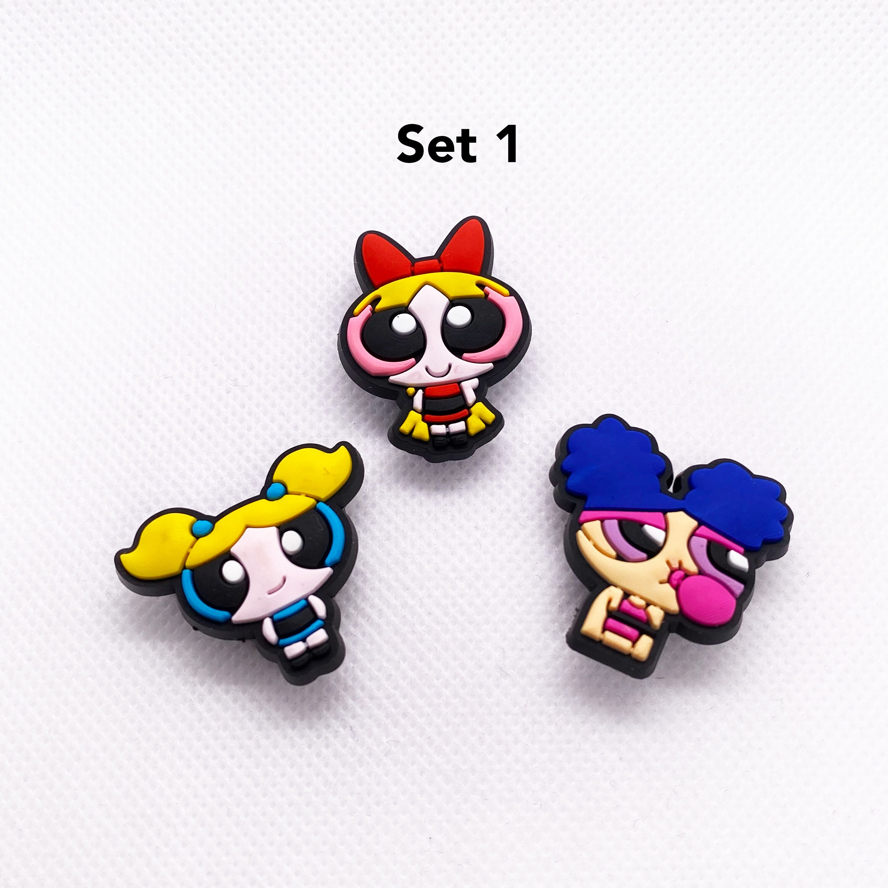 Powerpuff Girls Croc Charms Jibbitz Clogs Set Empower Your Etsy