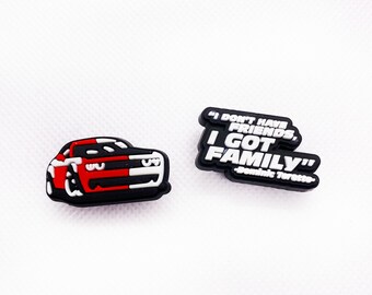 Fast and Furious Farsaj Shoe Croc Charms - Ensemble de Jibbitz pour sabots, style rapide pour les fans