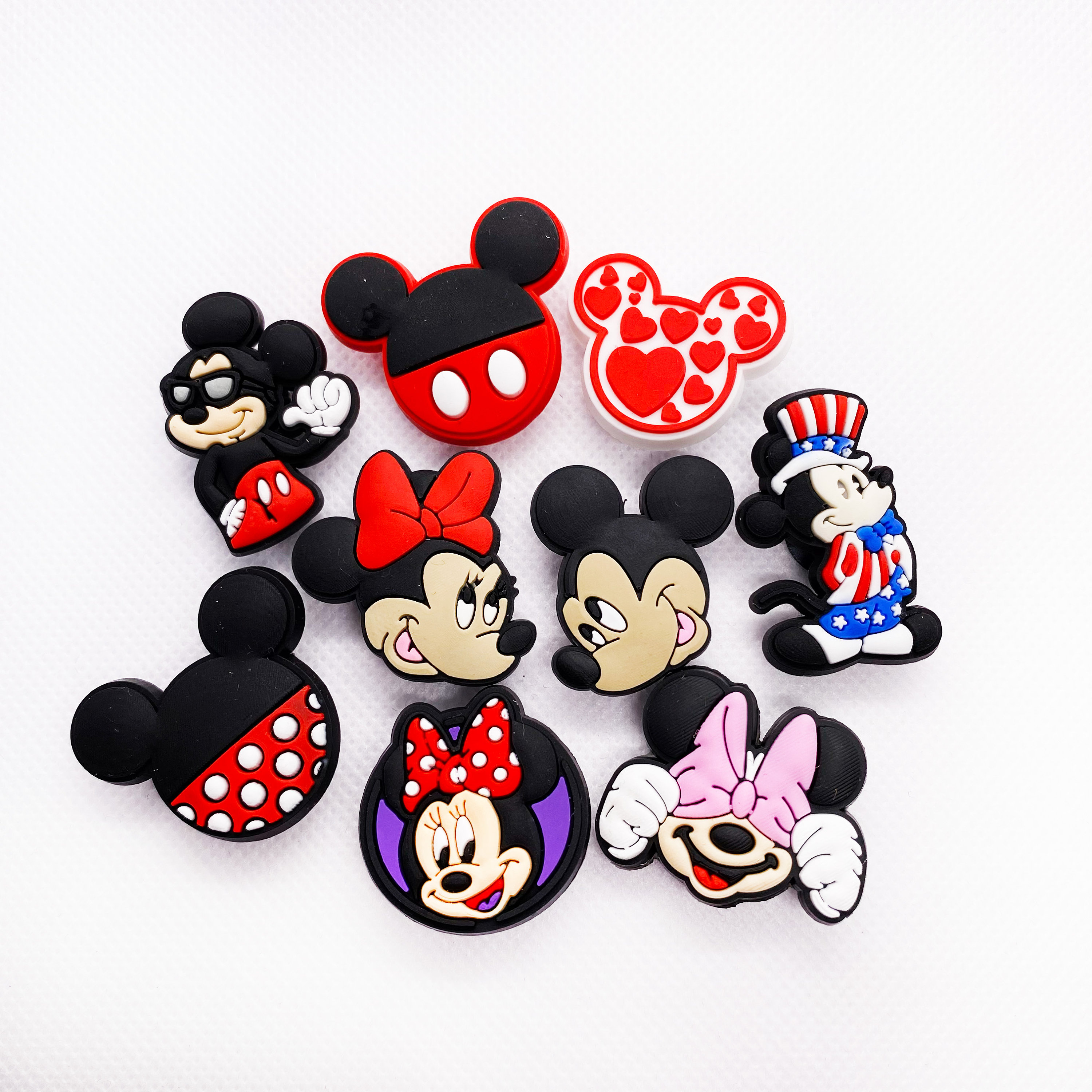 Mickey Mouse Disney Croc Charms Jibbitz Set for Clogs Shoe Accessories  Trending Mickey Mouse Charms for Clogs Fashionable Jibbitz 