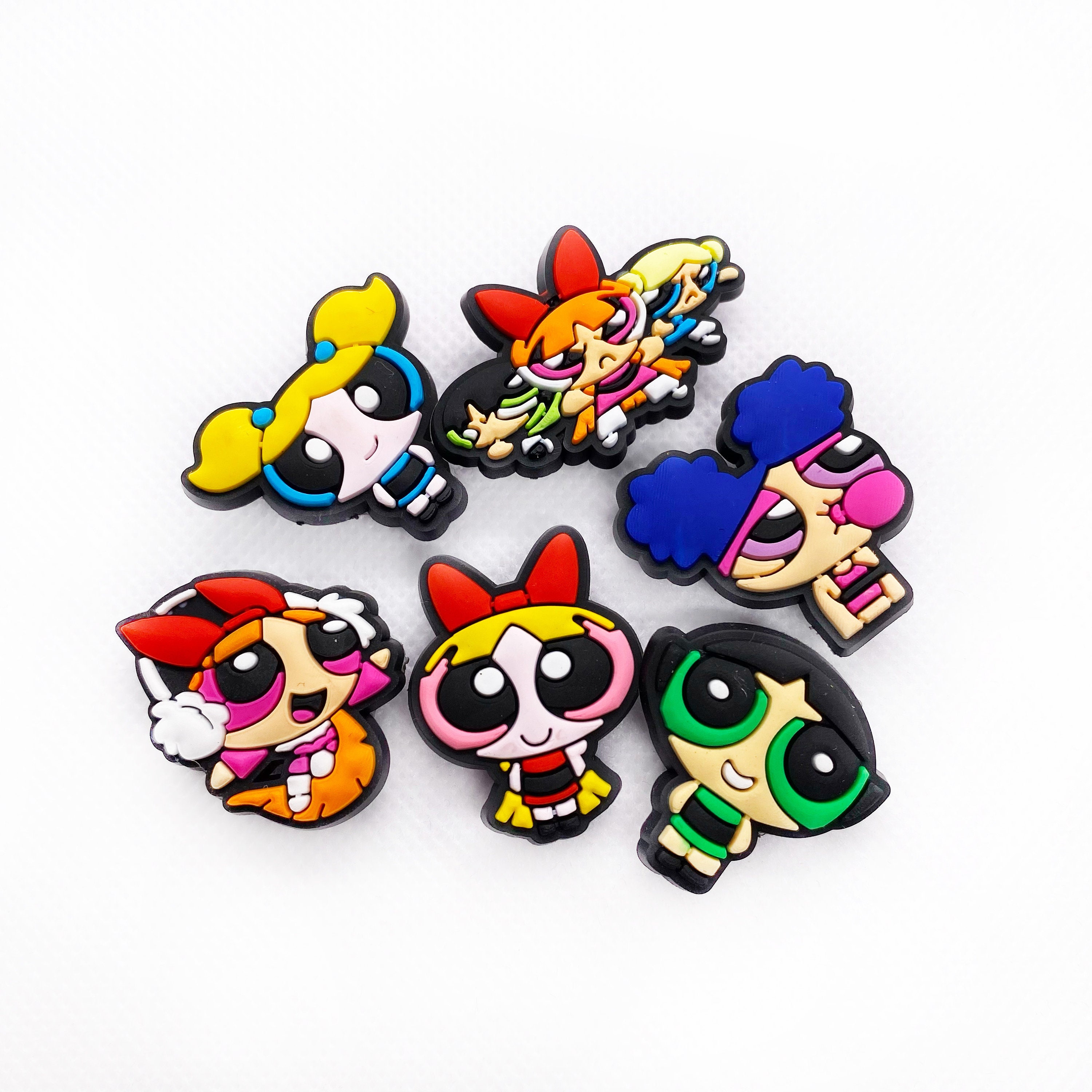 Powerpuff Girls Croc Charms Jibbitz Clogs Set Empower Your Etsy