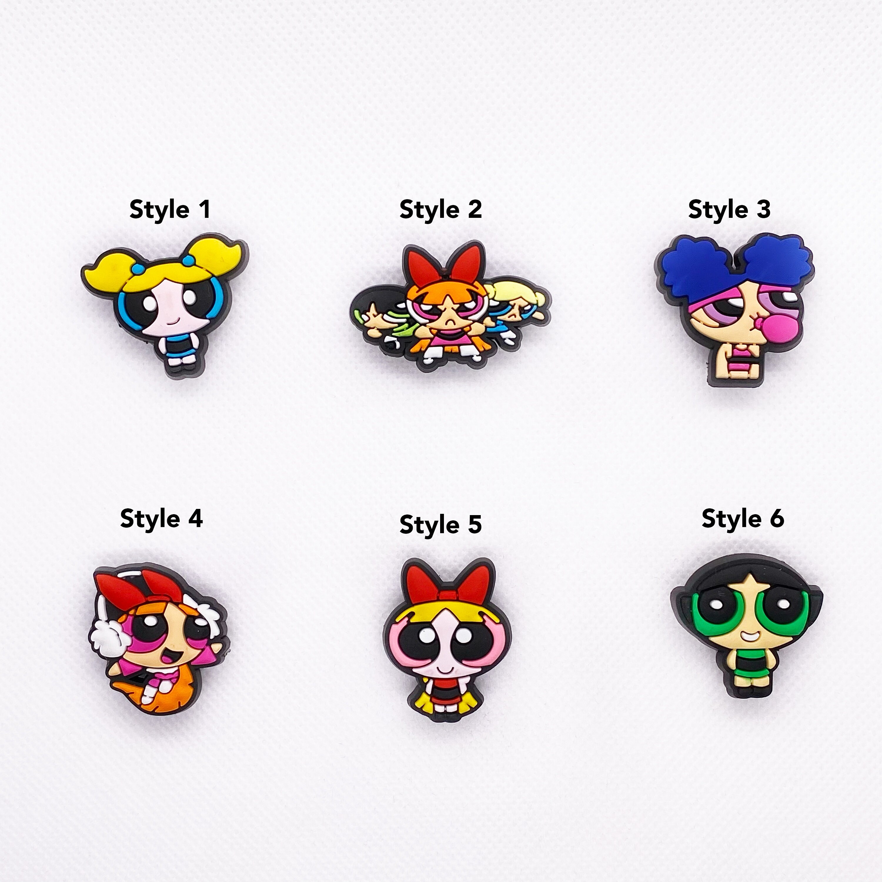 Powerpuff Girls Croc Charms Jibbitz Clogs Set Empower Your Etsy