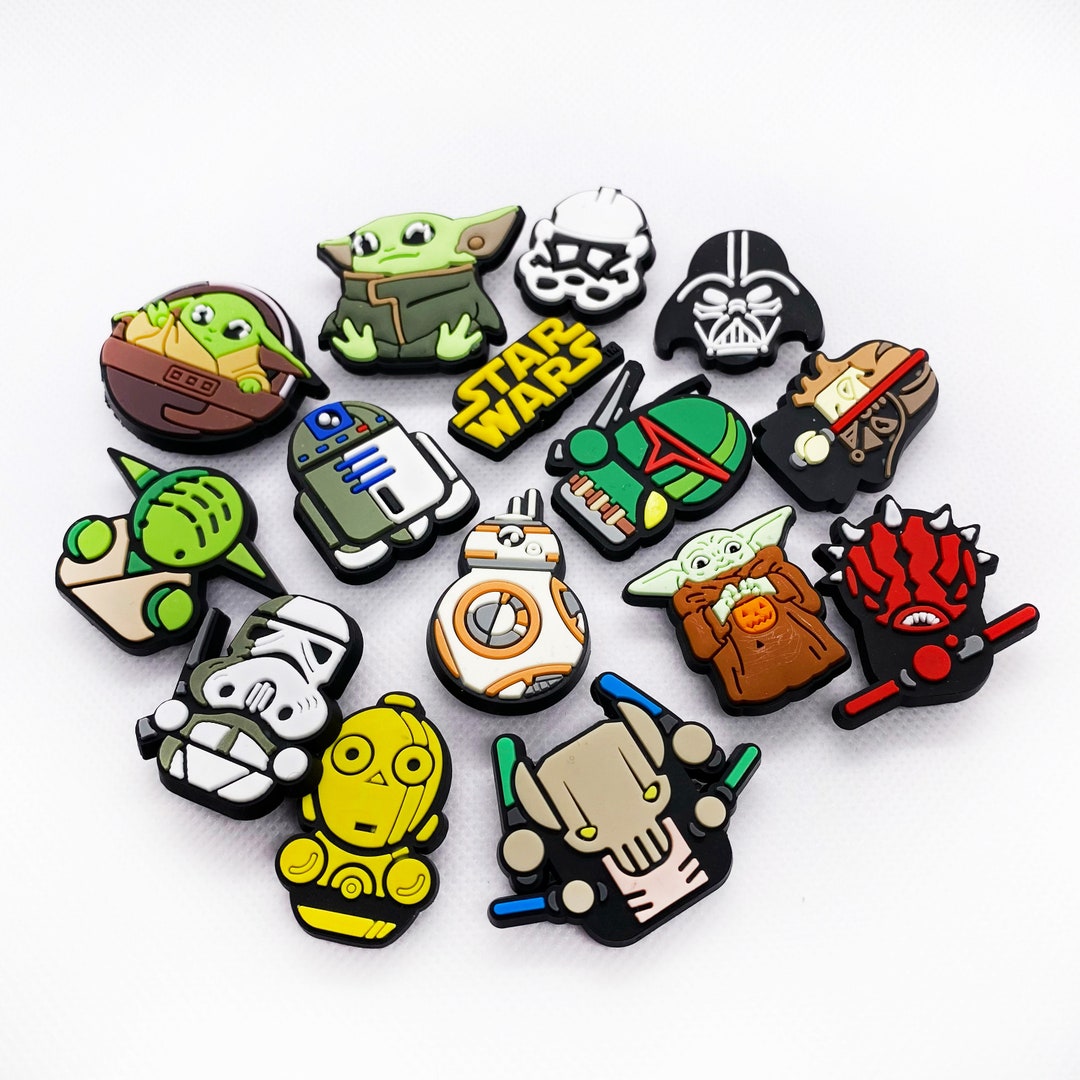 Star Wars Baby Yoda Croc Charms Jibbitz Set for Clogs the Mandalorian