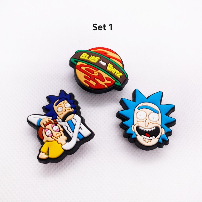 Rick and Morty Croc Charms Jibbitz Set Explore Dimensional Etsy UK